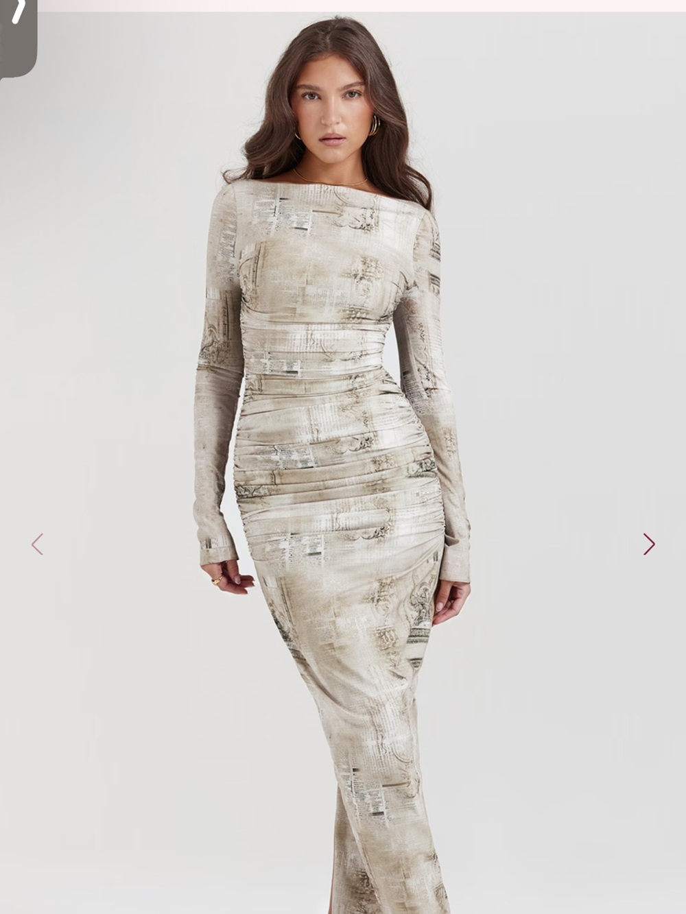 House of CB Lanetta maxi dress satin silk